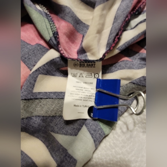 NWT CASUAL LONG SLEEVE BLOUSE TOP BUTTON UP SHIRT LARGE - Picture 14 of 17